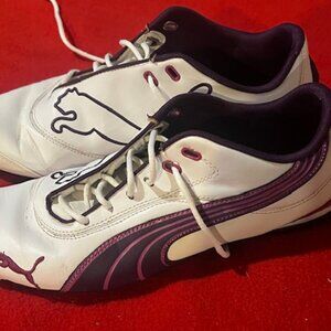 Puma Women’s Sneakers Size 10.5 White Purple Athletic Running Training Shoes